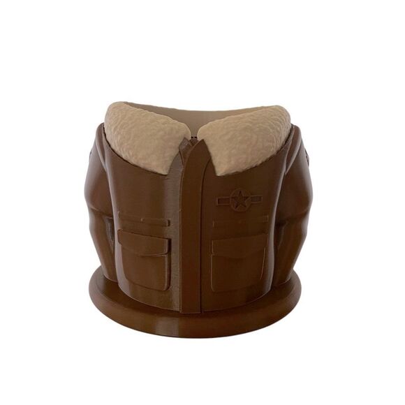 Classic Dark Brown Aviator Jacket Planter - A Vintage Gift with a Modern Twist - Picture 1 of 14